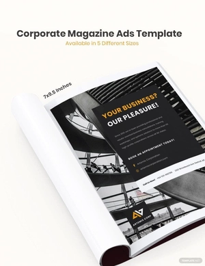 Corporate Magazine Ads Template