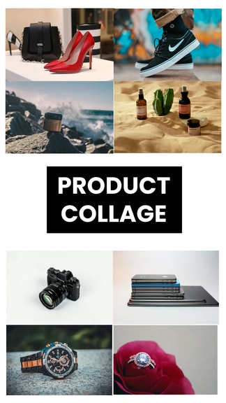 Free Modern Product Collage Template to Edit Online