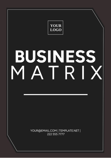Free Business Matrix Template to Edit Online