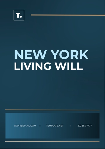 Free New York Living Will Template to Edit Online