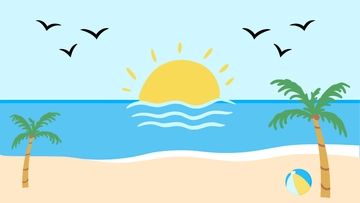 Free Beach Desktop Background to Edit Online