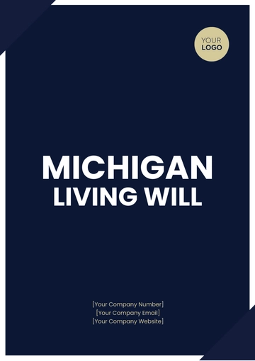 Free Michigan Living Will Template to Edit Online