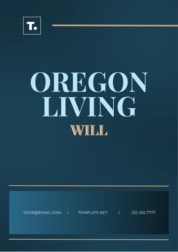 Free Oregon Living Will Template to Edit Online