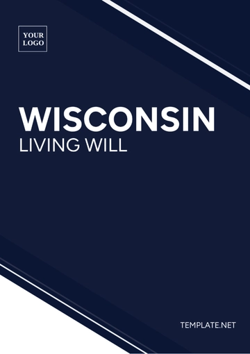 Free Wisconsin Living Will Template to Edit Online