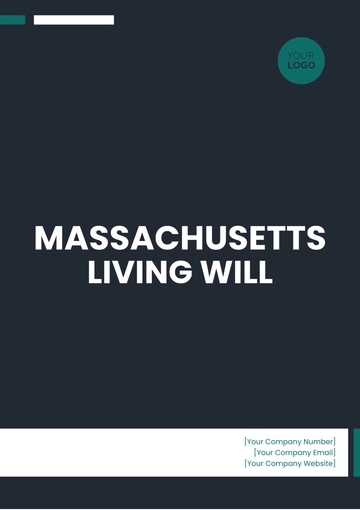 Free Massachusetts Living Will Template to Edit Online