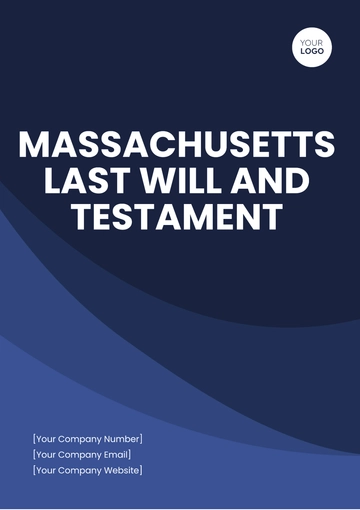 Free Massachusetts Last Will and Testament Template to Edit Online