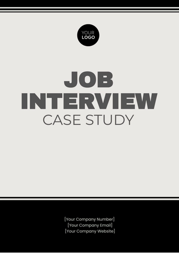 Free Job Interview Case Study Template to Edit Online
