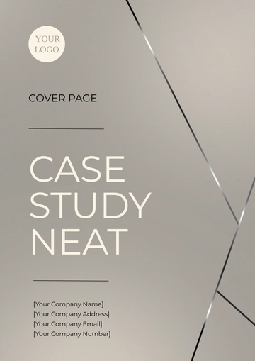 Free Case Study Neat Cover Page Template to Edit Online