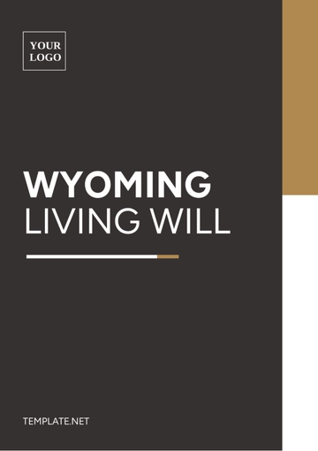Free Wyoming Living Will Template to Edit Online