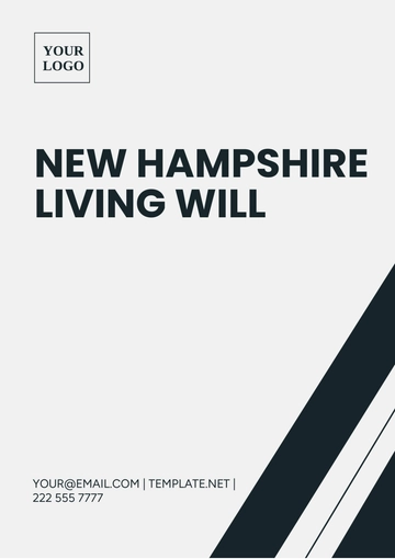 Free New Hampshire Living Will Template to Edit Online