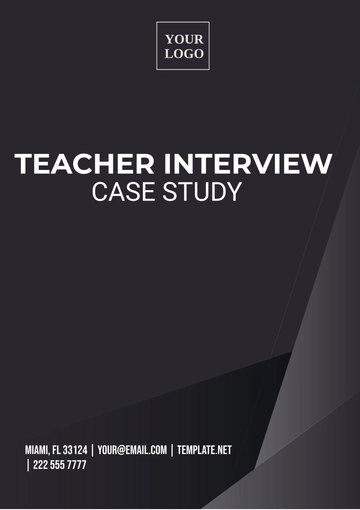 Free Teacher Interview Case Study Template to Edit Online