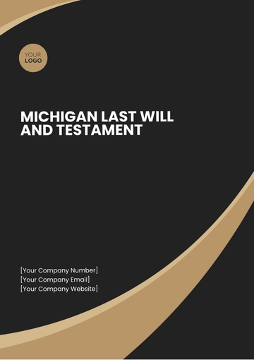 Free Michigan Last Will and Testament Template to Edit Online