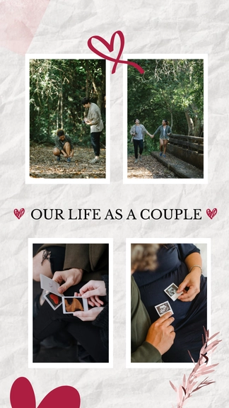 Free Couple Photo Collage Template to Edit Online