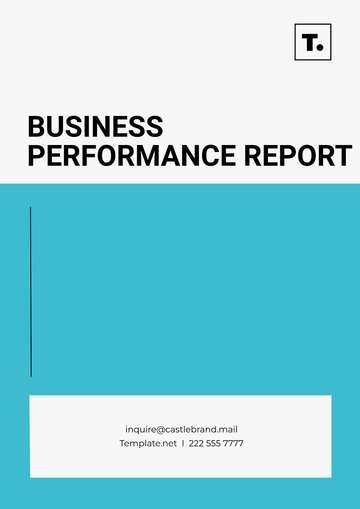 Free Business Performance Report Template to Edit Online