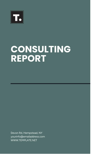 Free Consulting Report Template to Edit Online