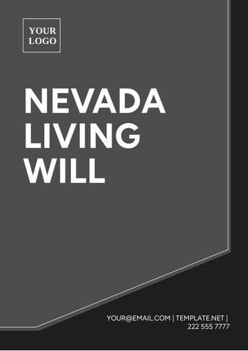 Free Nevada Living Will Template to Edit Online