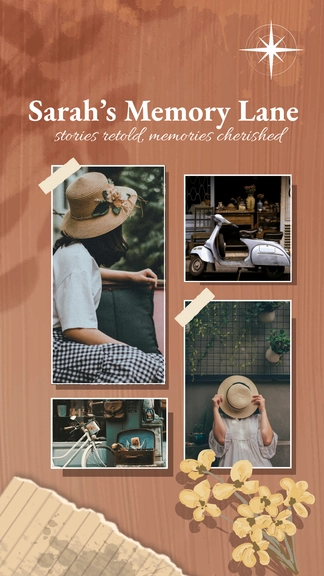 Free Vintage Photo Collage Template to Edit Online