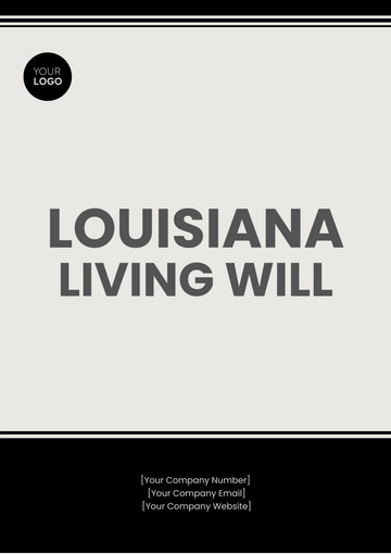 Free Louisiana Living Will Template to Edit Online