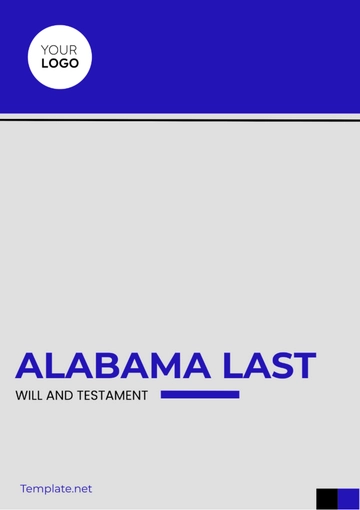 Free Alabama Last Will and Testament Template to Edit Online