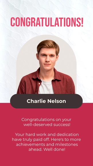 Free Congratulations Facebook Post to Edit Online