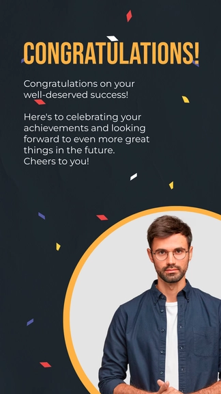 Free Congratulations Greetings Facebook Post to Edit Online