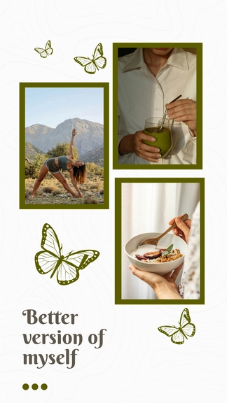 Free Butterfly Collage Template to Edit Online