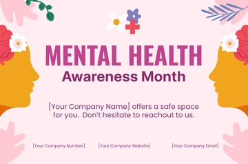 Free Mental Health Awareness Month Banner Template to Edit Online