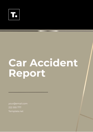 Free Car Accident Report Template to Edit Online