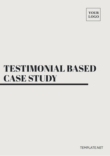 Free Testimonial Based Case Study Template to Edit Online