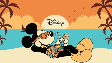 Free Disney Summer Background to Edit Online