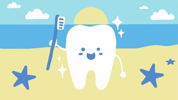 Free Dental Summer Background to Edit Online
