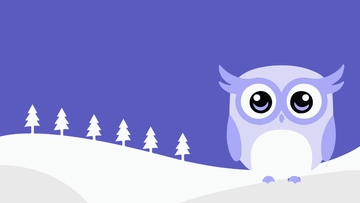 Free Winter Owl Background to Edit Online