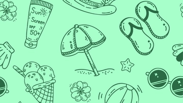 Free Green Summer Background to Edit Online