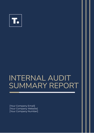 Free Internal Audit Summary Report Template to Edit Online