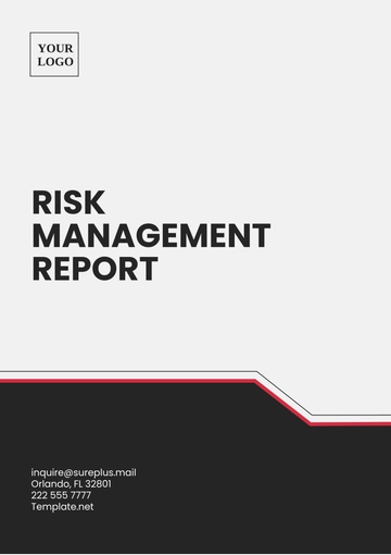 Free Risk Management Report Template to Edit Online