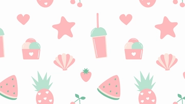 Free Girly Summer Background to Edit Online