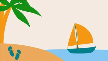 Free Minimalist Summer Background to Edit Online