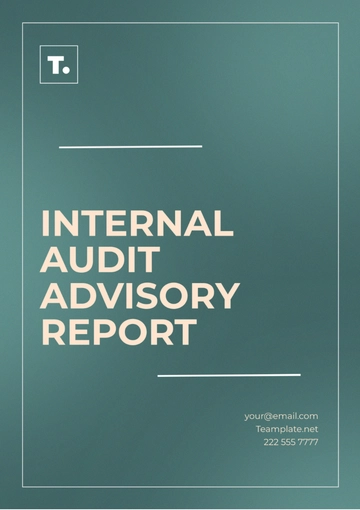 Free Internal Audit Advisory Report Template to Edit Online