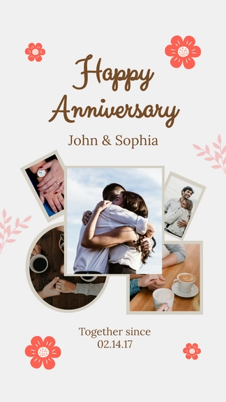 Free Anniversary Collage Template to Edit Online