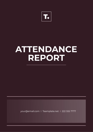 Free Attendance Report Template to Edit Online