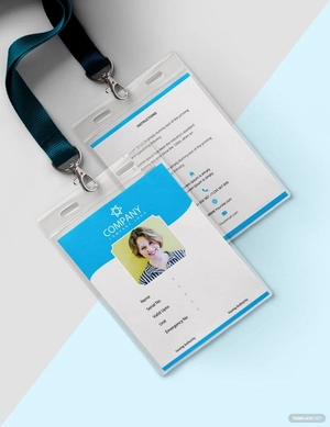 Photo Blank ID Card Template
