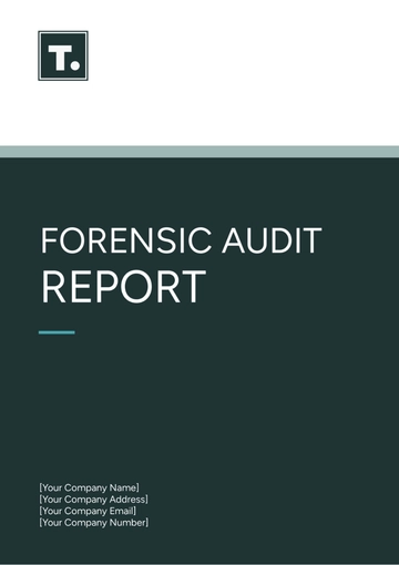 Free Forensic Audit Report Template to Edit Online