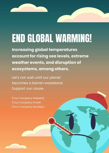 Free Global Warming Awareness Campaign Flyer Template to Edit Online
