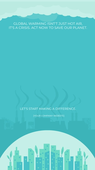 Free Global Warming Snapchat Geofilter Template to Edit Online
