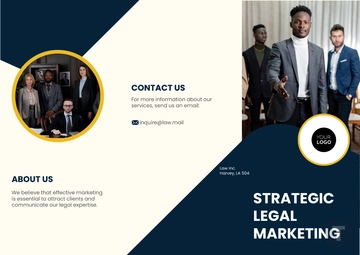 Free Law Firm Marketing Brochure Template to Edit Online