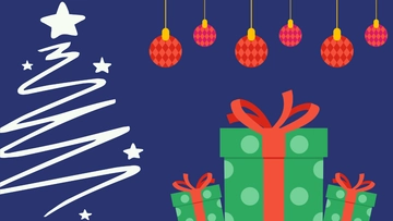 Free Christmas Gift Background to Edit Online