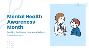 Free Mental Health Awareness Month Powerpoint Presentation Template to Edit Online