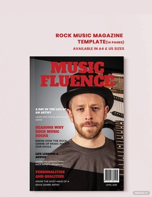 Rock Music Magazine Template