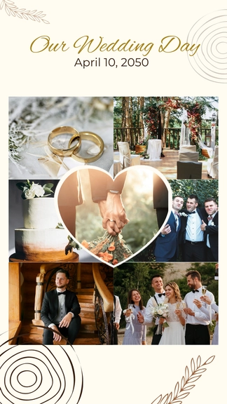 Free Heart Shaped Photo Collage Template to Edit Online