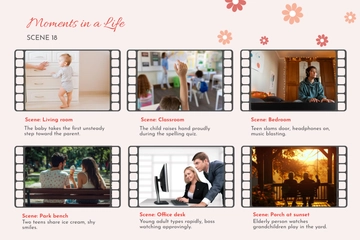 Free Storyboard Collage Template to Edit Online